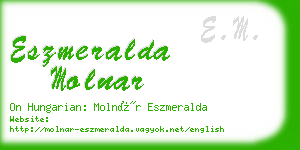 eszmeralda molnar business card